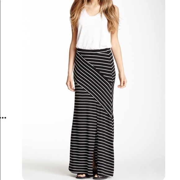 MATTY M• striped maxi skirt - Picture 1 of 8